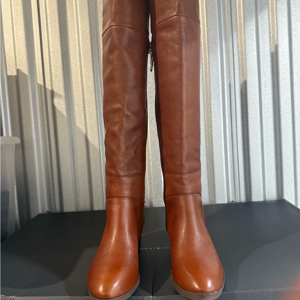 Tommy Hilfiger Brown Over the Knee Boots